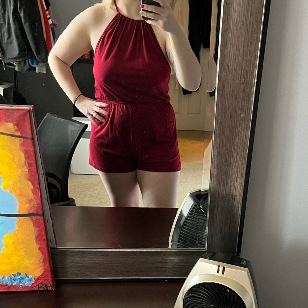 XL Red Romper